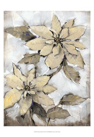 Poinsettia Study I by Timothy O&#39;Toole art print