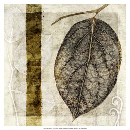 Fall Leaves I by Christine Zalewski art print
