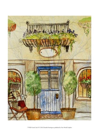 Greek Cafe IV by Danielle Harrington art print