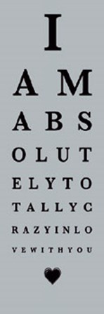 Eye Chart I by The Vintage Collection art print