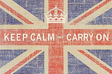 Keep Calm Flag by Ben James art print