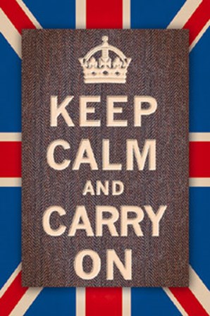 Keep Calm Britain by The Vintage Collection art print