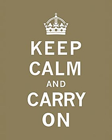 Keep Calm And Carry On VII by The Vintage Collection art print