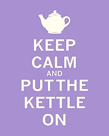 Keep Calm, Lavender Tea by The Vintage Collection art print