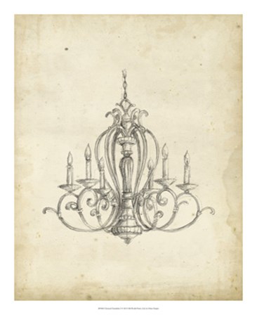 Classical Chandelier I by Ethan Harper art print