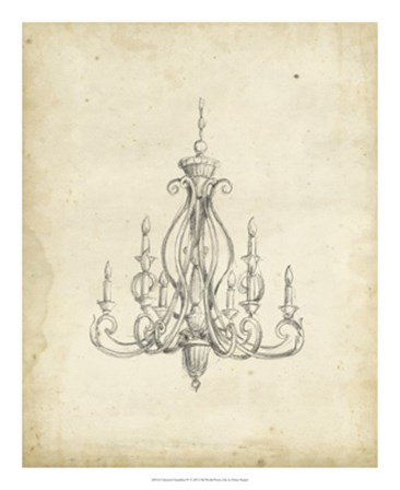 Classical Chandelier IV by Ethan Harper art print