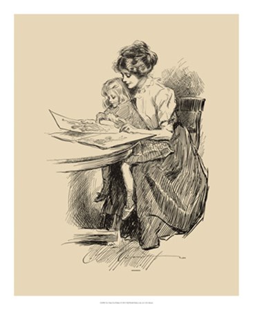 No Time For Politics by Charles Dana Gibson art print