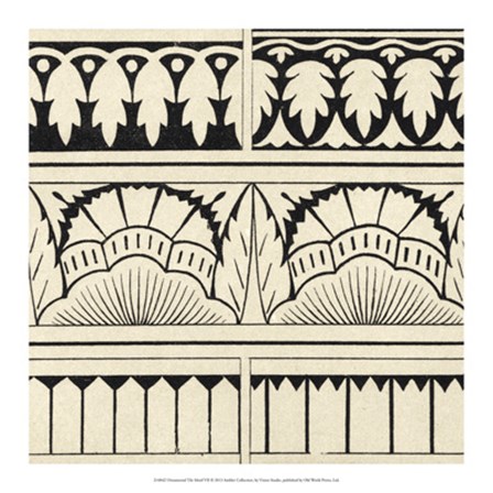 Ornamental Tile Motif VII by Vision Studio art print
