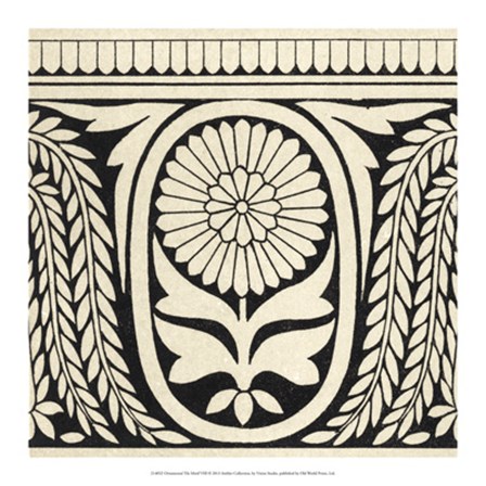 Ornamental Tile Motif VIII by Vision Studio art print