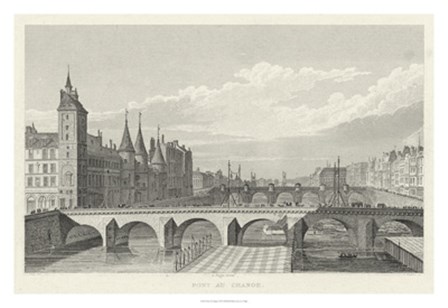 Pont Au Change by A.Pugin art print