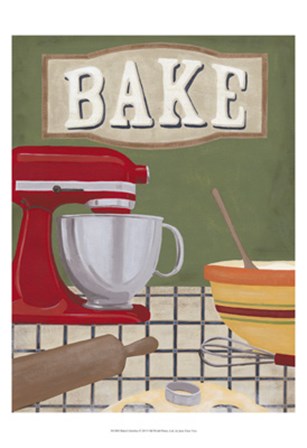 Baker&#39;s Kitchen by June Erica Vess art print