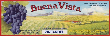 2-Up Vintage Wine Label I by Vision Studio art print