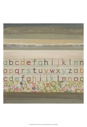 Alphabet I by W Green-Aldridge art print