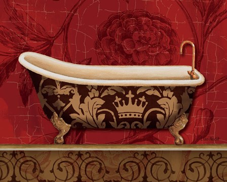 Royal Red Bath II by Lisa Audit art print