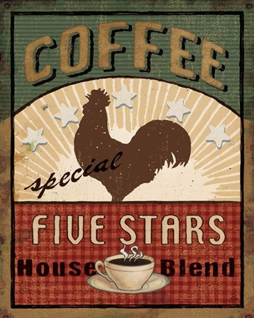 Coffee Blend Label III by Daphne Brissonnet art print