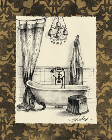 Elegant Bath II by Silvia Vassileva art print