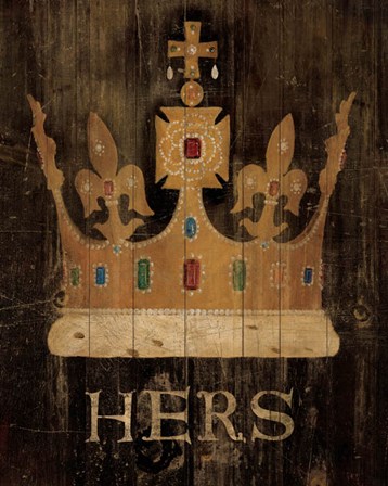 Her Majesty&#39;s Crown with word by Avery Tillmon art print