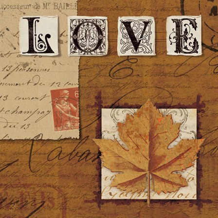 Natures Journal - Love by Wild Apple Portfolio art print