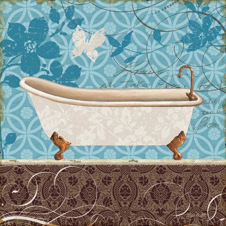 Eco Motif Bath I by Lisa Audit art print