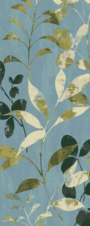 Leaves on Blue I by Wild Apple Portfolio art print