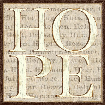 H is for Hope by Pela art print