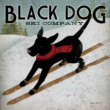 Black Dog Ski Co. by Ryan Fowler art print
