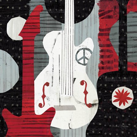 Rock &#39;n Roll Guitars by Michael Mullan art print