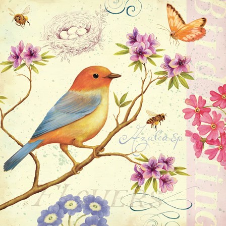 Birds and Bees II by Daphne Brissonnet art print