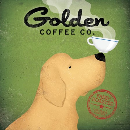 Golden Dog Coffee Co. by Ryan Fowler art print