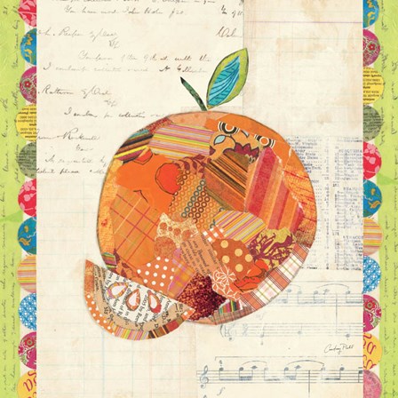 Fruit Collage IV - Orange by Courtney Prahl art print
