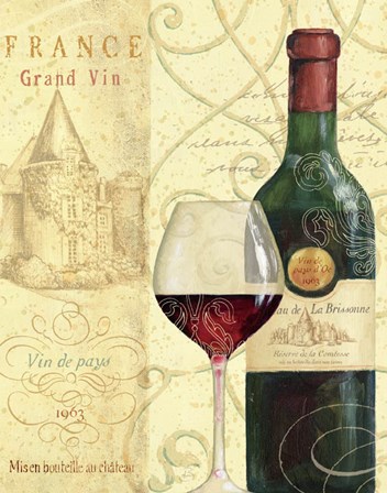 Wine Passion I by Daphne Brissonnet art print