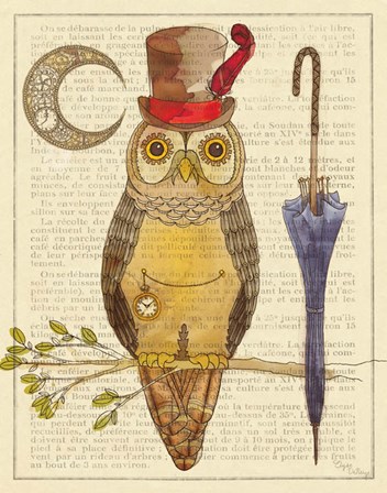 Steampunk Owl I by Wild Apple Portfolio art print