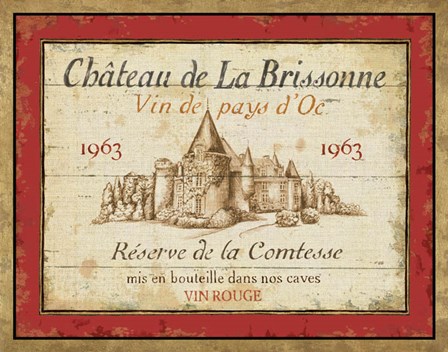 French Wine Labels I by Daphne Brissonnet art print