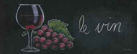 Chalkboard Menu IV - Vin by Emily Adams art print