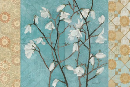 Patterned Magnolia Branch by Kathrine Lovell art print