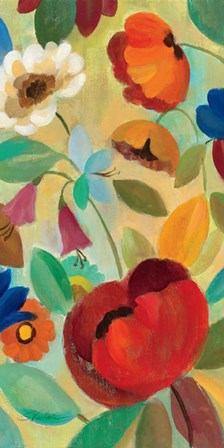 Summer Floral Panel II by Silvia Vassileva art print