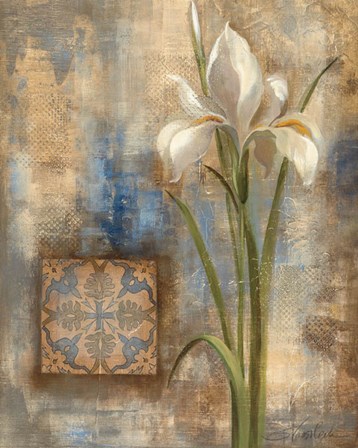 Iris and Tile by Silvia Vassileva art print