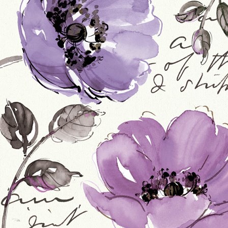 Floral Waltz Plum II by Pela Studio art print