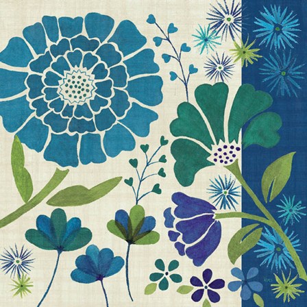 Blue Garden II by Veronique Charron art print