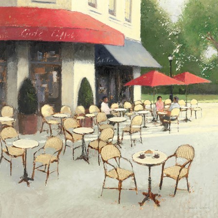 Cafe du Matin II by James Wiens art print