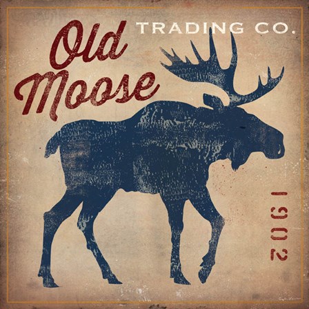 Old Moose Trading Co.Tan by Ryan Fowler art print