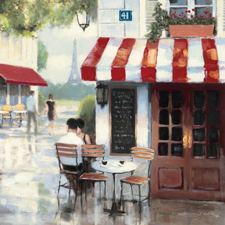 Relaxing at the Cafe II by James Wiens art print