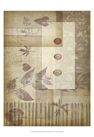 Small Notebook Collage III by Jennifer Goldberger art print