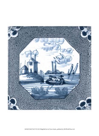 Delft Tile IV by Vision Studio art print