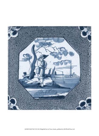 Delft Tile VI by Vision Studio art print