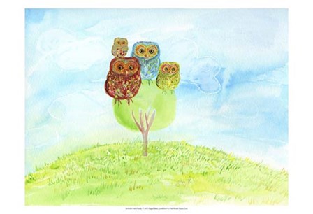 Owl Family by Ingrid Blixt art print