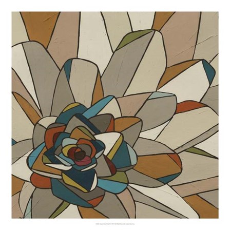 Stained Glass Floral II by June Erica Vess art print