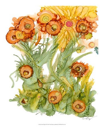 Sunlit Poppies III by Cheryl Baynes art print