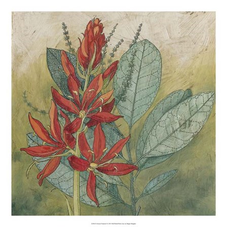 Crimson Tropical I by Megan Meagher art print