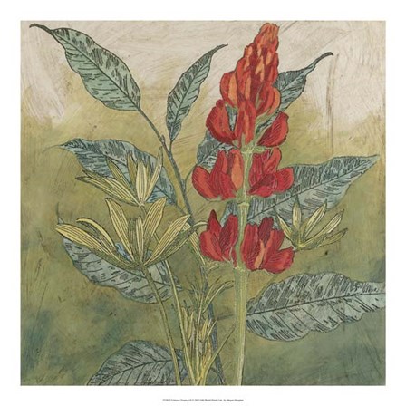 Crimson Tropical II by Megan Meagher art print